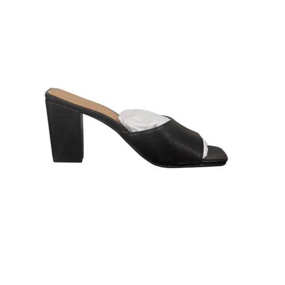 NIB! Lisa Vicky Vital Slide Open Toe Block Heel Leather Sandal - Size 7M - Picture 6 of 11